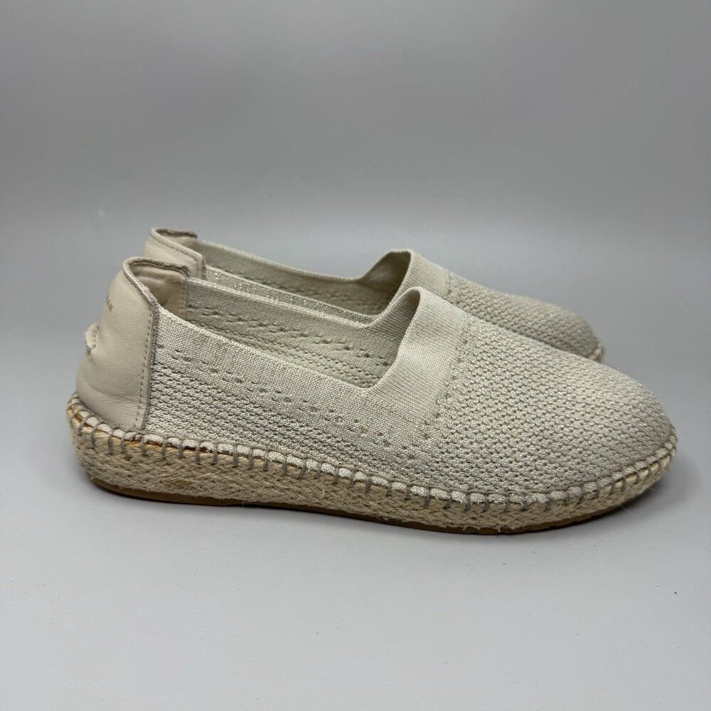 Cole Haan Shoes Womens 9.5B Cloudfeel W14239 Beige Stitchlite Slip On Espadrille